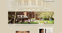 Desktop Screenshot of friendsofwycliffehall.org