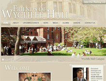 Tablet Screenshot of friendsofwycliffehall.org